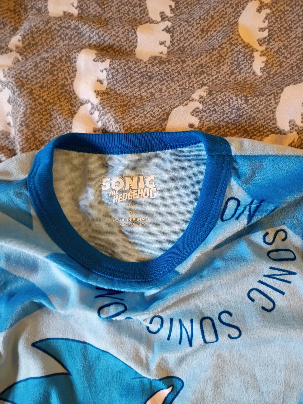 SONIC THE HEDGEHOG PAJAMA SET BOYS